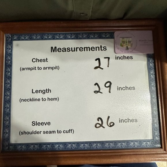 Knox Rose NWT women's size XL army green long sleeve button front v neck top - Picture 9 of 9